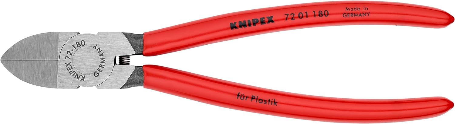 KNIPEX Tronchesi per resina sintetica rivestiti in resina sintetica 180 mm, 72 01 180