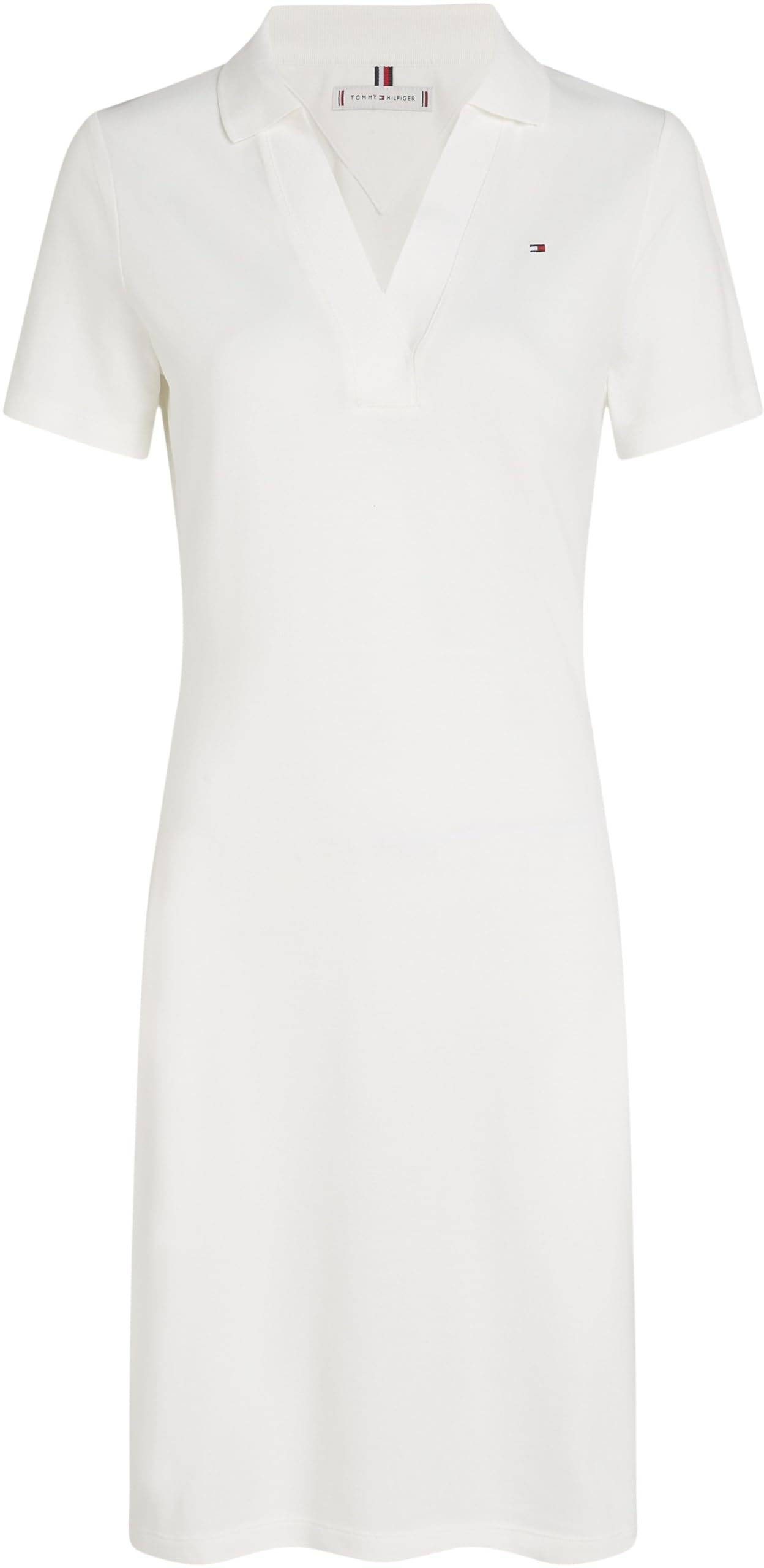 Polokleid SLIM OPEN NK POLO DRESS SS mit gestickter Tommy Hilfiger Flagge – Bild 4