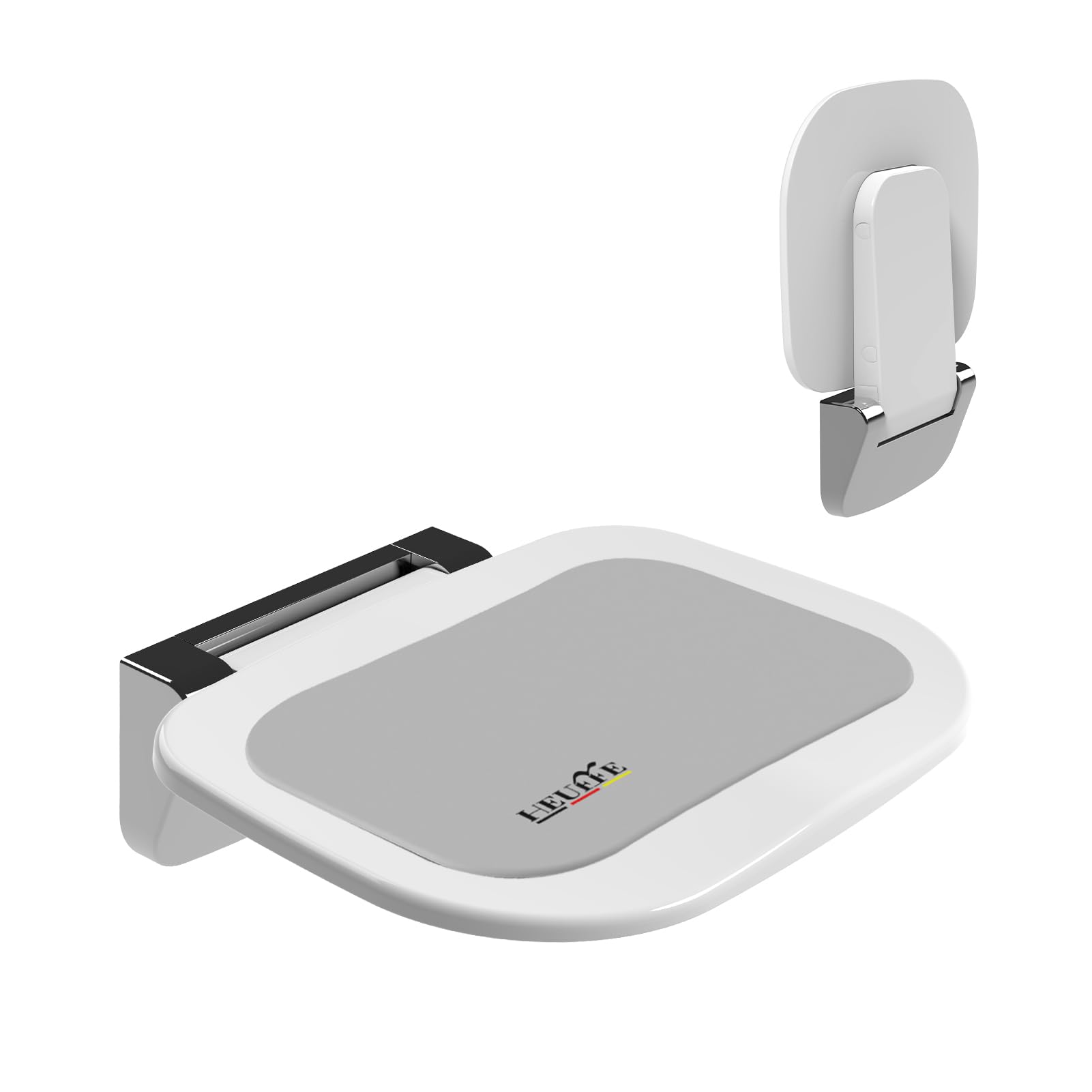 Asiento Ducha Plegable Pared Montada, Silla Abatible Ducha Montado en la Pared ，Taburete Baño Banqueta Ducha para Personas Mayores Minusvalidos Adultos