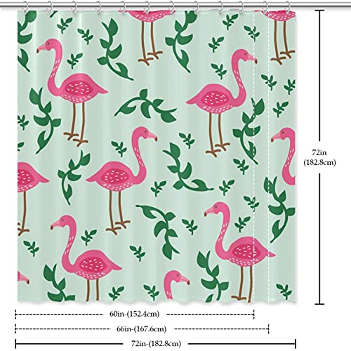 Rideau de douche flamant rose haut de gamme imperméable 183x183 cm