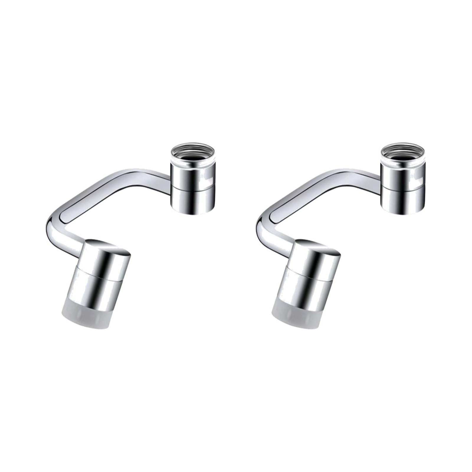 Rtbvghjik 2Pcs Rotatable Extension Faucet Sprayer Head Universal Faucet-Extender 2 Modes For Kitchen Faucet(2Pcs)