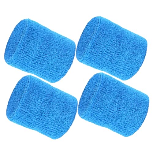 ROMISBABA 2組 スポーツ用吸汗コッ手首サポーター 軽量耐摩耗リストバンド 保護機能付き テニスゴルフ用 男女兼用