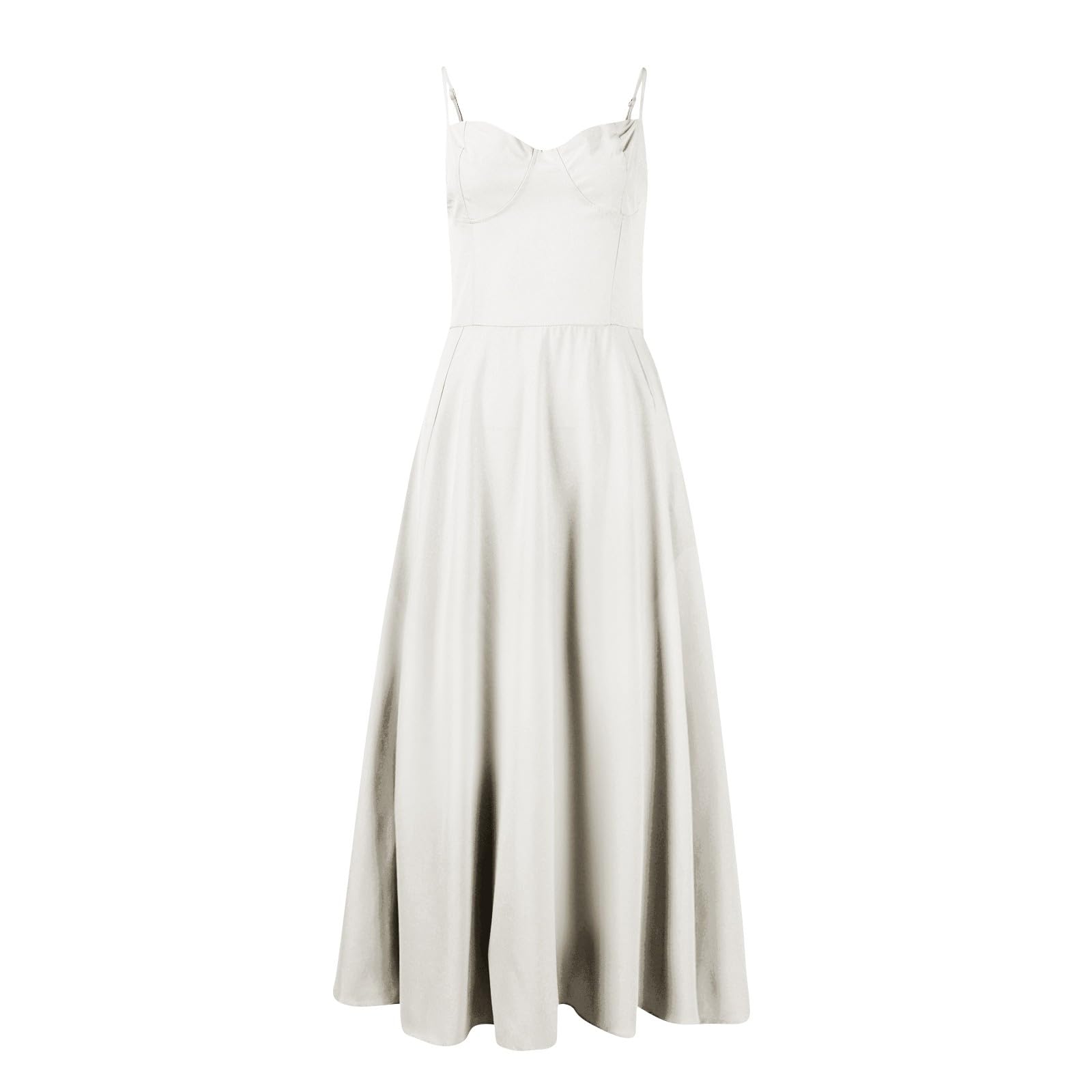 Korsett Kleid Damen Sommer Lang Trägerkleid Damen Midi Elegant A Linie Sommerkleid Blumen Spaghettiträger Sundress Corset Sommerkleider Leicht Und Luftig Midikleid Sommer mit Taschen Kleider