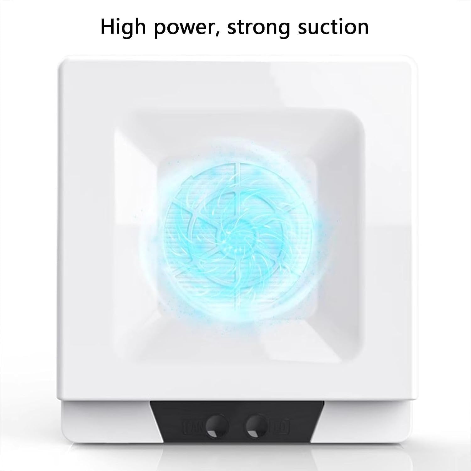 Aspiratore per Unghie Professionale da 60 W, Aspirapolvere da Tavolo, con Tubo di Aspirazione Retrattile, Luce LED, Filtri Riutilizzabili, per Salone di Bellezza