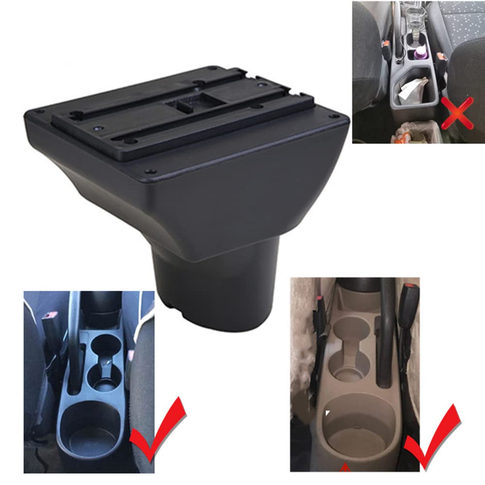 YJYWZH Compatible With Hyundai I20 2009-2013 Armrest Interior Center Storage Box With USB Port Retrofit Parts