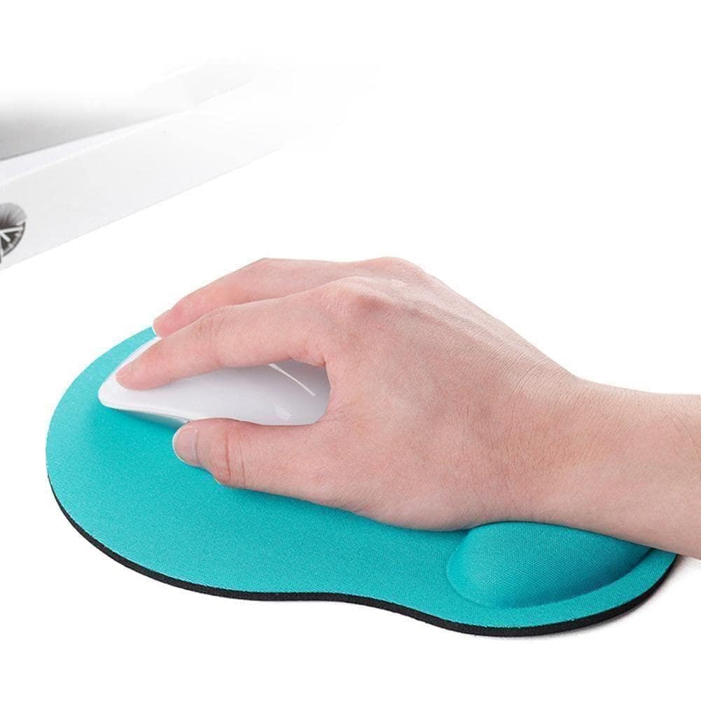 Tappetino per mouse ergonomico con supporto per il polso in memory foam, con poggiapolsi, impermeabile e confortevole tappetino per mouse per computer, per ufficio, casa, gioco di lavoro (marrone