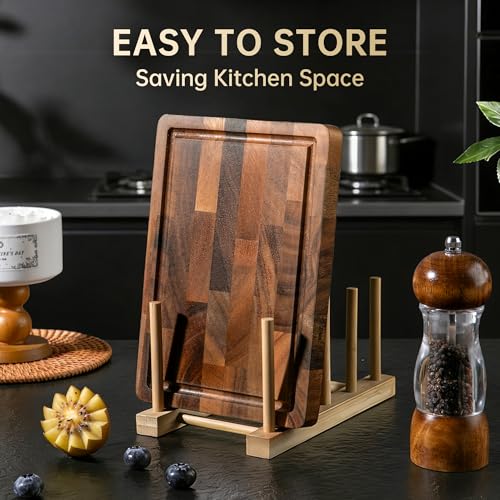 Image of THETCHRY Walnut Wood Cutting Board for Kitchen, Small Chopping Board Portable, Compact Size for Daily Prep Stable Use, 9 inchx6 inchx0.8 inch