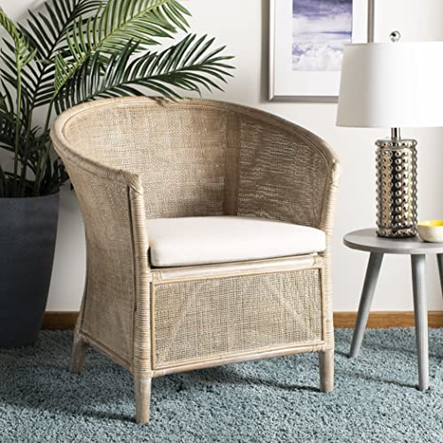 Sillón Acogedor Rattan Blanco miniatura 2