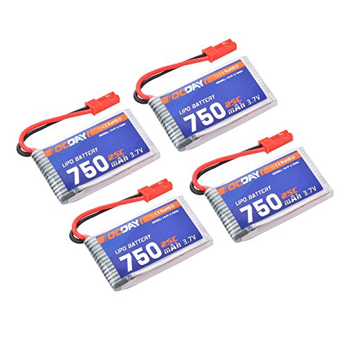 XCSOURCE 5in1 4pcs caricabatteria 3.7V 750mAh 25C