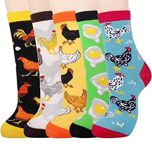 Jeasona Chicken Socks for Women Chicken Gifts for Chicken Lovers Funny