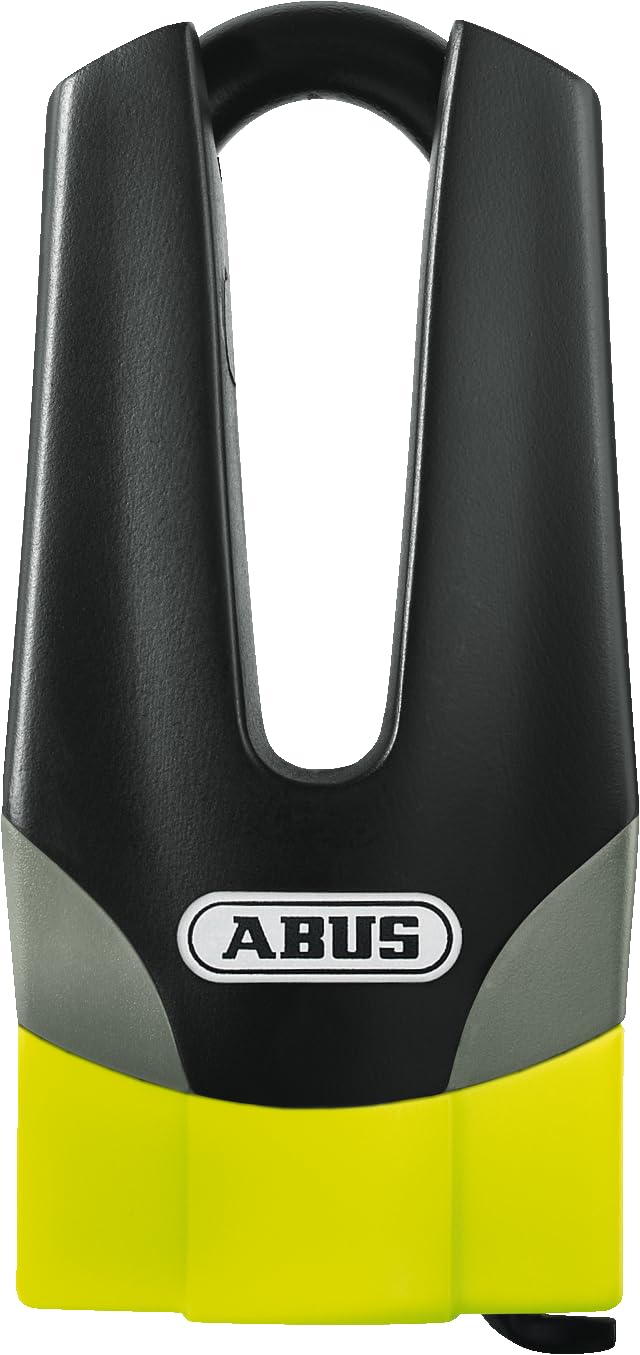 ABUS Antivol à Disque de Frein Granit Quick 37/60 Maxi + Mini - Antivol pour Moto avec Niveau de sécurité 15 - Anse de 11 mm d'épaisseur - Hauteur d'anse de 70 mm, Jaune