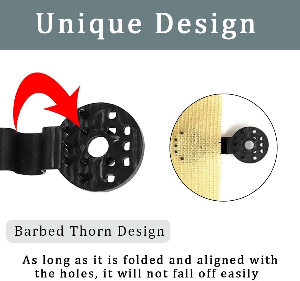 50 Clip Per Rete Ombreggiante - Fissaggio Rapido Per Teli Da Giardino, Antivento E Pratiche