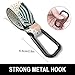 Gukeniu Baby Stroller Hooks for Hanging Bags, Universal Stroller Clips Accessories, Mommy Hook for Diaper Bag, Shopping Cart, Purse, Backpack - 2 Pack, Abstract Leaf