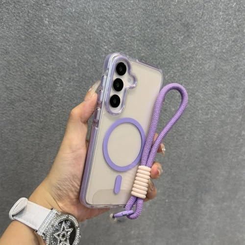 Étui antichute magnétique violet pour éviter les casses sur Samsung A15 5G