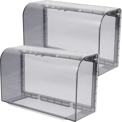 Gadpiparty Cubierta De Enchufes Doble Resistente Y Transparente 2Pcs Protector De Uso Exteriores Para Interruptores Y Enchufes Impermeable Y a Prueba De Polvo