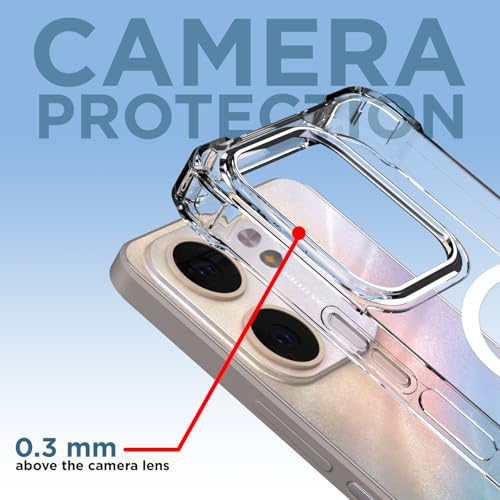 Image of Pikkme Back Cover for Oppo A5x Mag-Safe Shockproof PC + TPU Protective Case Magnetic Support Bumper Case (Transparent Mag-Safe)