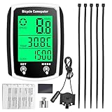 Amazon Pennle Bike Computer, 19 Functions IP54 Waterproof GPS Speedometer Odometer, Wired Cycling Computer Touch Screen with LCD Backlit Touch Screen, Men Universal Cycle Computer Bike Speedometer #ad