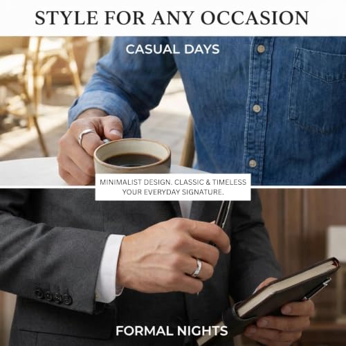 Image of 925 Sterling Silver Men's Classic Adjustable Band Ring | Silver Ring for Men Pure Silver 925