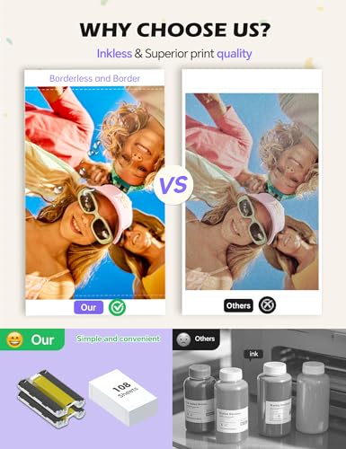 iDPRT 4x6 Photo Printer, CP4100 Instant Photo Printer for