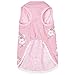Blueberry Pet Wonderland Floral Sleeveless Dog Dress in Pink Stripe with Peter Pan Collar, Back Length 14