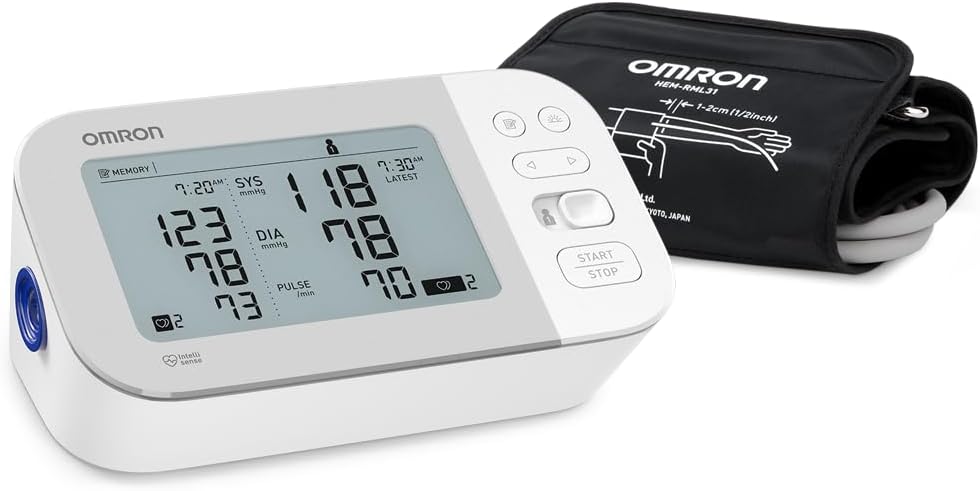 OMRON Gold Blood Pressure Monitor, Premium Upper Arm Cuff, Digital Bluetooth Blood Pressure Machine, Clinically Validated, FDA Cleared, FSA/HSA Eligible