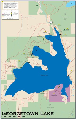 Georgetown Lake 11x17 Fly Fishing Map