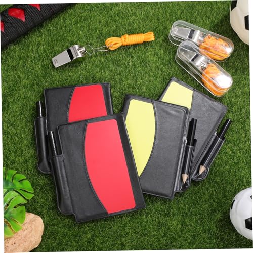 Set Kit árbitro fútbol con tarjetas y silbatos miniatura 6