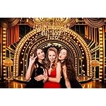 7x5ft Backdrop Photography,1920s Retro Black and Gold Photo Background Roaring Roaring 20s Party Birthday Wedding Party Decor Banner Photo Booth Props - Image 3