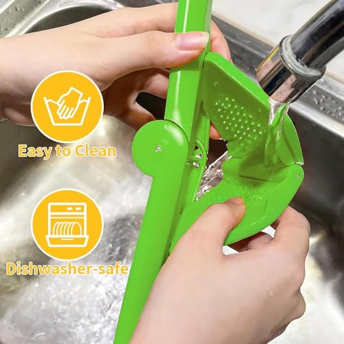 Image of WOODONICK Lemon Squeezer Citrus Juicer Citrus Squeezer That Folds Flat For Space-Saving Storage, Manual Lime squeezer Lemon Juicer Enhanced Leverage to Reduce Effort (Green)