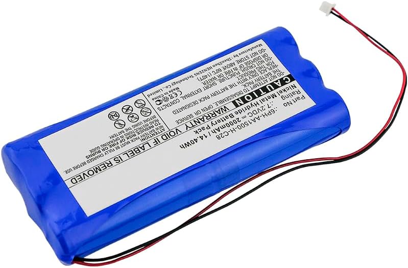 Miniatura 2 de Synergy Digital Batería de iluminación de emergencia, compatible con DSC 6PH-AA1500-H-C28 iluminación de emergencia, (Ni-MH, 7.2 V, 2000 mAh), ultra