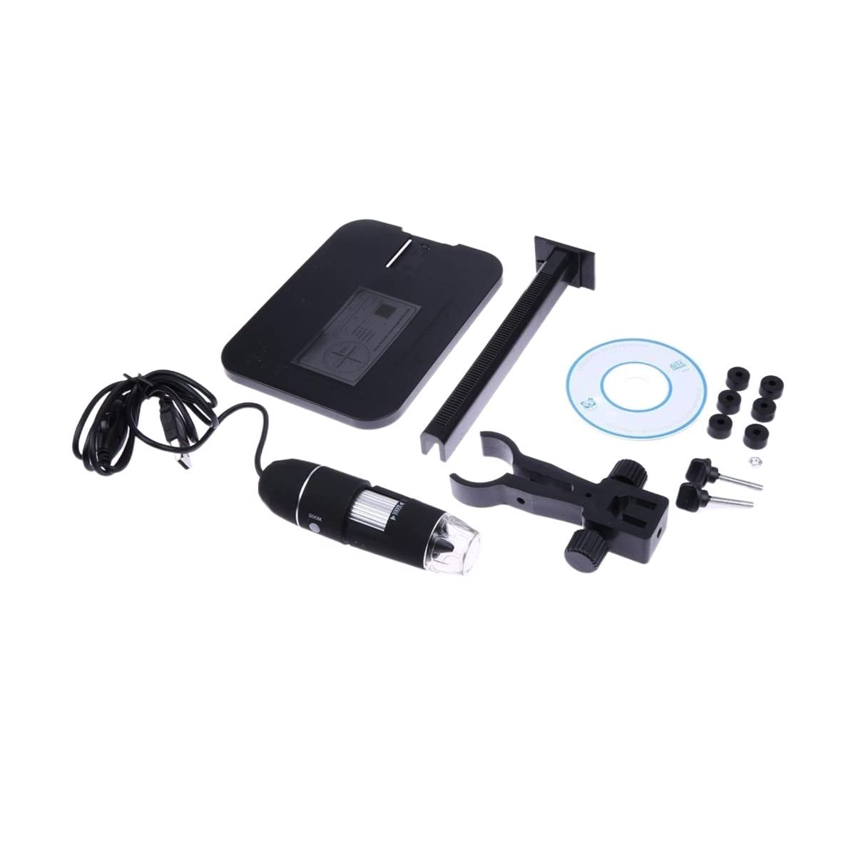 asdchZen Microscope Accessories Kit Slide Preparation Camer Portable Microscope 1000X 8 Led 2Mp Usb Digital Microscope Lift Stand Magnifier Microscope Accessories