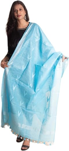 Tipu Handloom Bhagalpuri Cotton Linen Dupatta