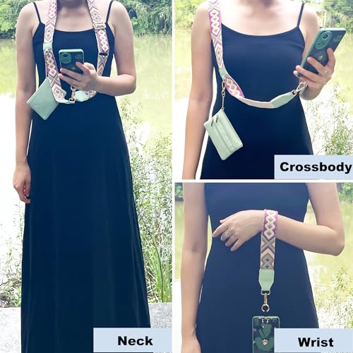 Correas de teléfono para mujer idóneas para viajar con cartera de hombro 7