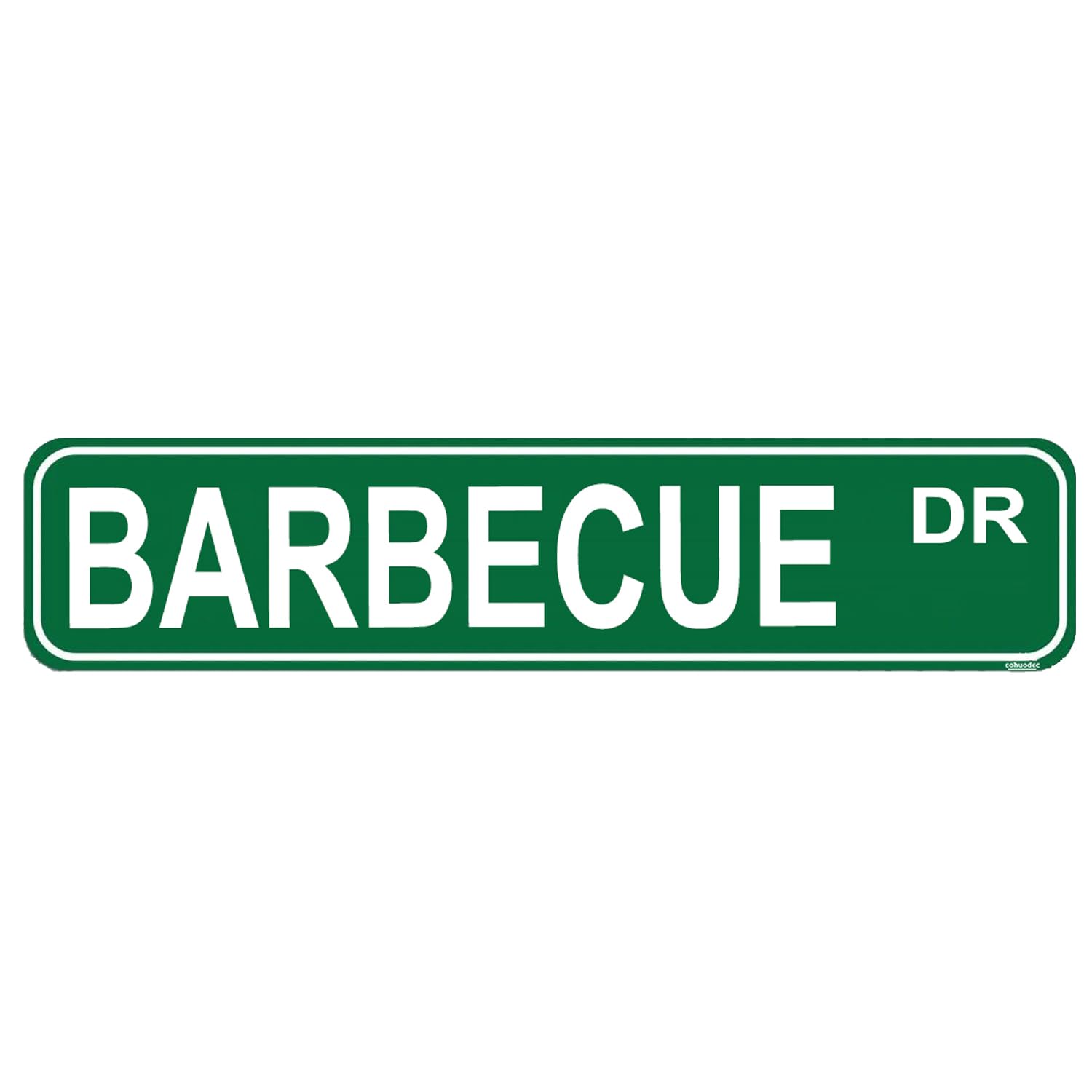 Barbecue DR Metal Sign - 4x16 Inch Funny BBQ Wall Decor for Kitchen,Backyard,Man Cave - Grill Lover Gift