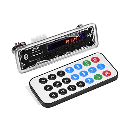 MP3 WMA Decoder Board Audio Bluetooth 4.2 Module 12V, USB/SD Card/Bluetooth/FM Switching Support