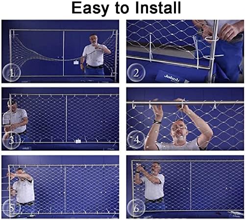 304 Stainless Steel Wire Mesh for Balustrades, Flexible X-Type Cable Rope, Stretchable DIY Decorative Infill Mesh, Silver Poultry & Animal Cage Netting (2mm, 1x12m)