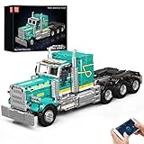 Mould King 13201 Semi Truck Building Set, Flatbed Truck Toy with 3 Motors, Collectible Car Model to Build and Display, Buildable Gifts for Adult (2064 Pieces)
