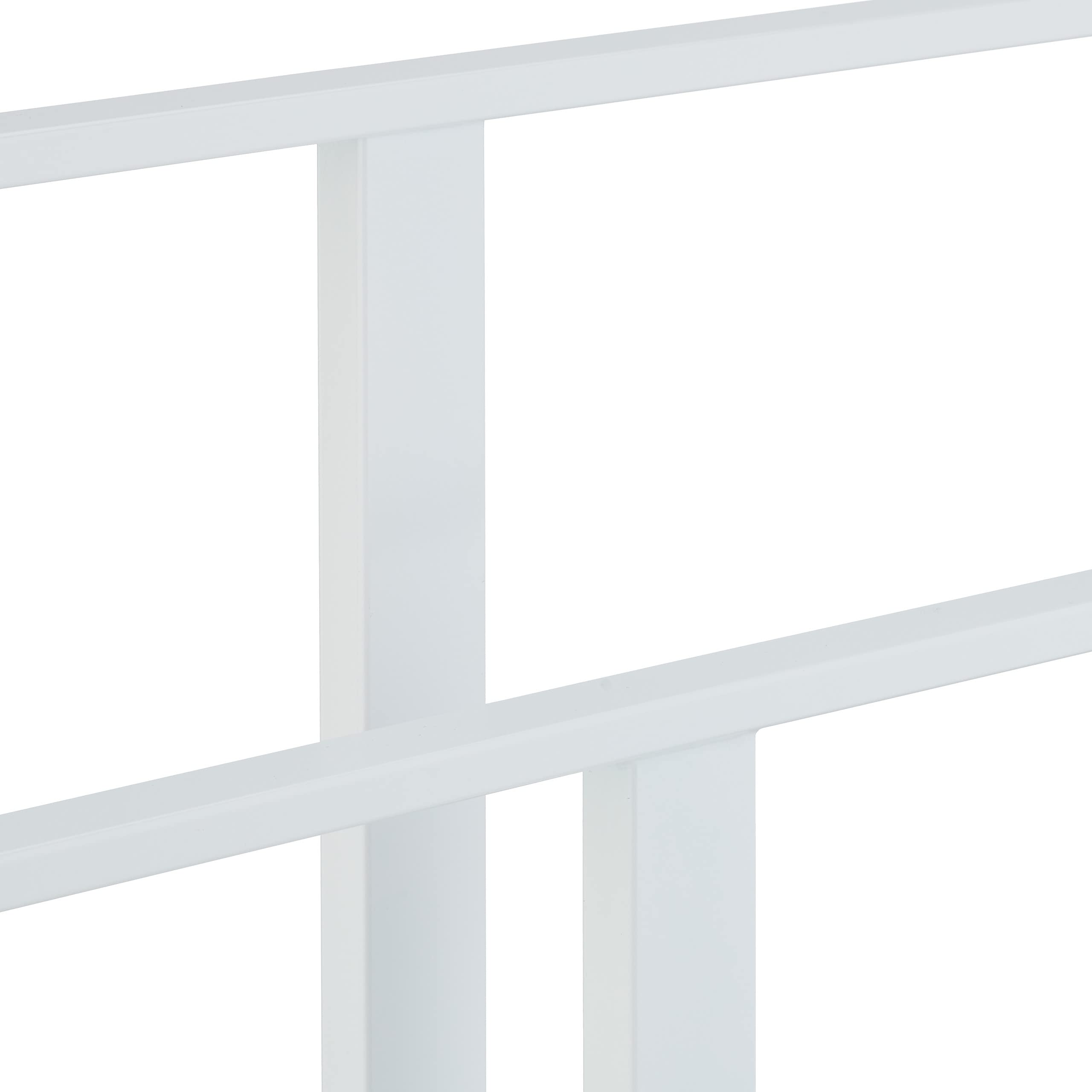 Relaxdays Porte-Serviettes, 2 Barres, métal, HxLxP : 82 x 50 x 19 cm, Support Design en T, Double Bras, Blanc