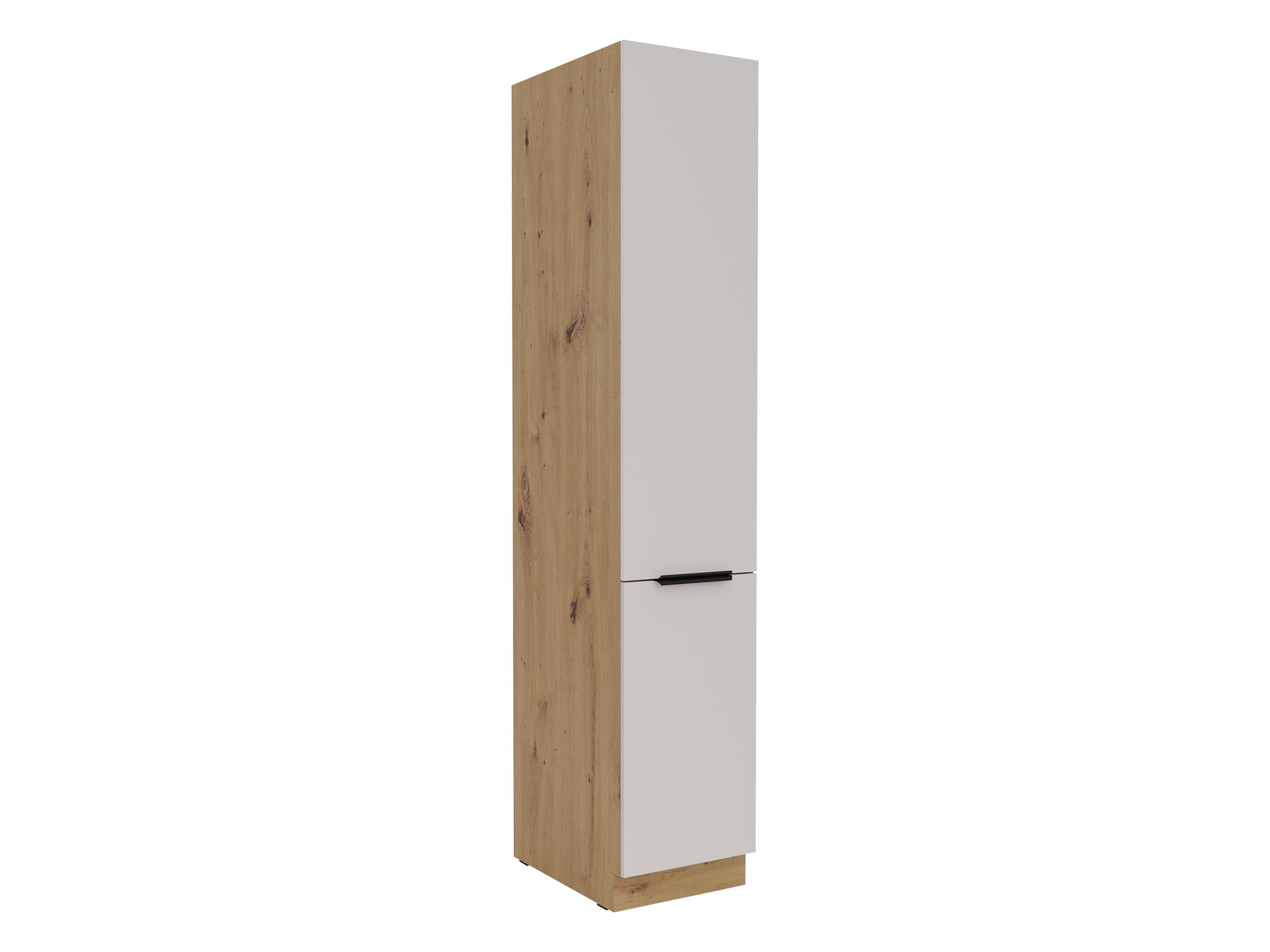 Mirjan24 Küchenschränke Sonriz Unterschrank Hängeschrank Spülenunterschrank Herdumbauschrank Eckunterschrank Küchenzeile (Eiche Artisan/Cashmere, Hoher Schrank 40 DK-210 2F)