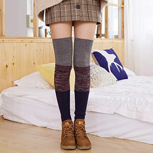 ANGUYA Overknee Strümpfe Damen - Kuschelige Wintersocken Im 2er Pack