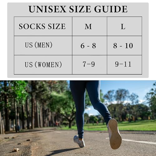 Wildarms Running Socks Women and Men - Compression Arch Support,Cushioned,Breathable for Running, Hiking, Gym & Training2
