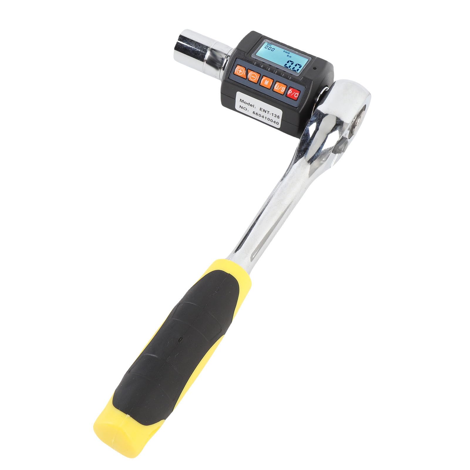 Luocute Cyfrowy Klucz do Klucza Momentu Obrotowego, Cyfrowy Miernik Skrętny 4-135 NM (2,95-99,6 ft-lb) 1/2 "1/4" 3/8 "adapter