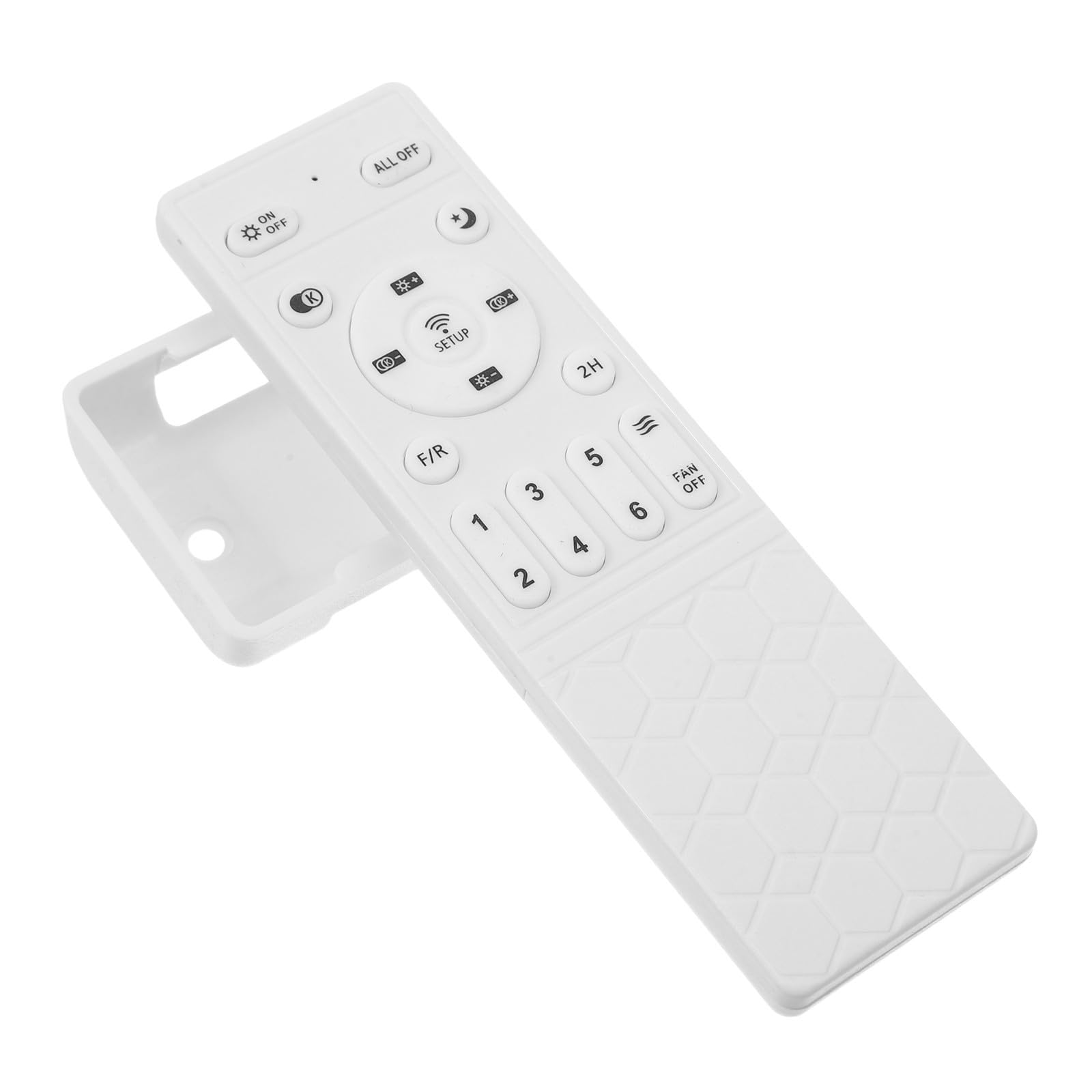 jojofuny Control Remoto para Ventilador de Techo Luz Blanco, Plástico, Compatibilidad y Control de Largo Alcance para Decoración del Hogar y Fiestas