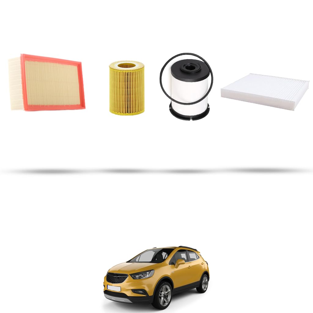 Kit tagliando 4 filtri compatibile con Opel Mokka Mokka X 1.7 CDTI 96kw Dal 2012