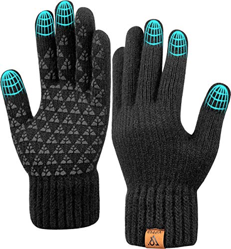 Winter Gloves for Men Women Touchscreen Touch Screen Fingers Anti-Slip Knit Warm Glove
