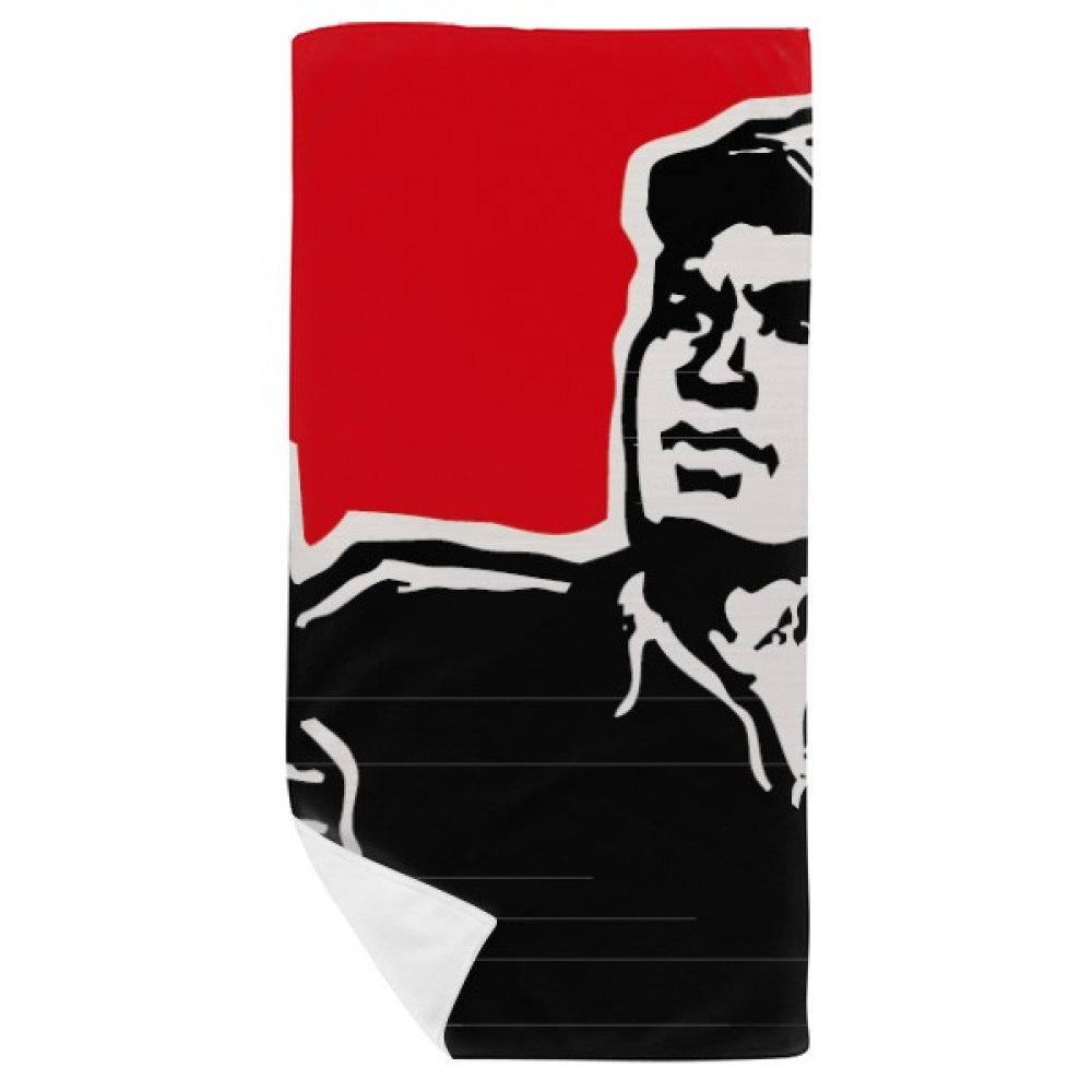 Serviette de bain douce 35x70cm motif chapeau rouge et livre pour toilette quotidienne