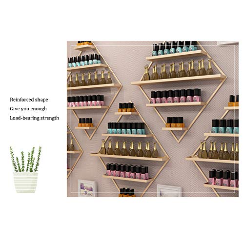 Wandhalterung Nagellackständer Aus Metall,Nagelstudio Goldenes 5-Lagen Nagellack Display Rack Kombinierte Regale… – Bild 4