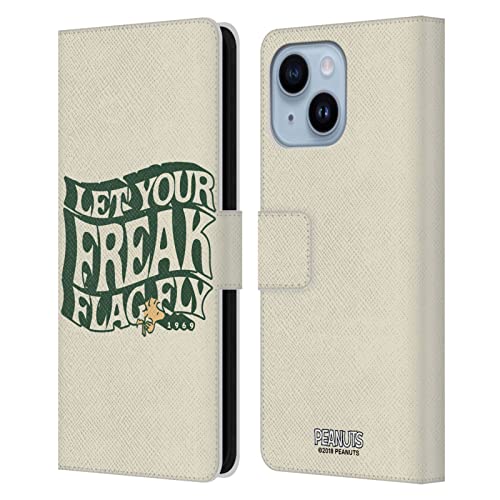 Étui portefeuille Peanuts pour iPhone 14 Plus en cuir de haute finition