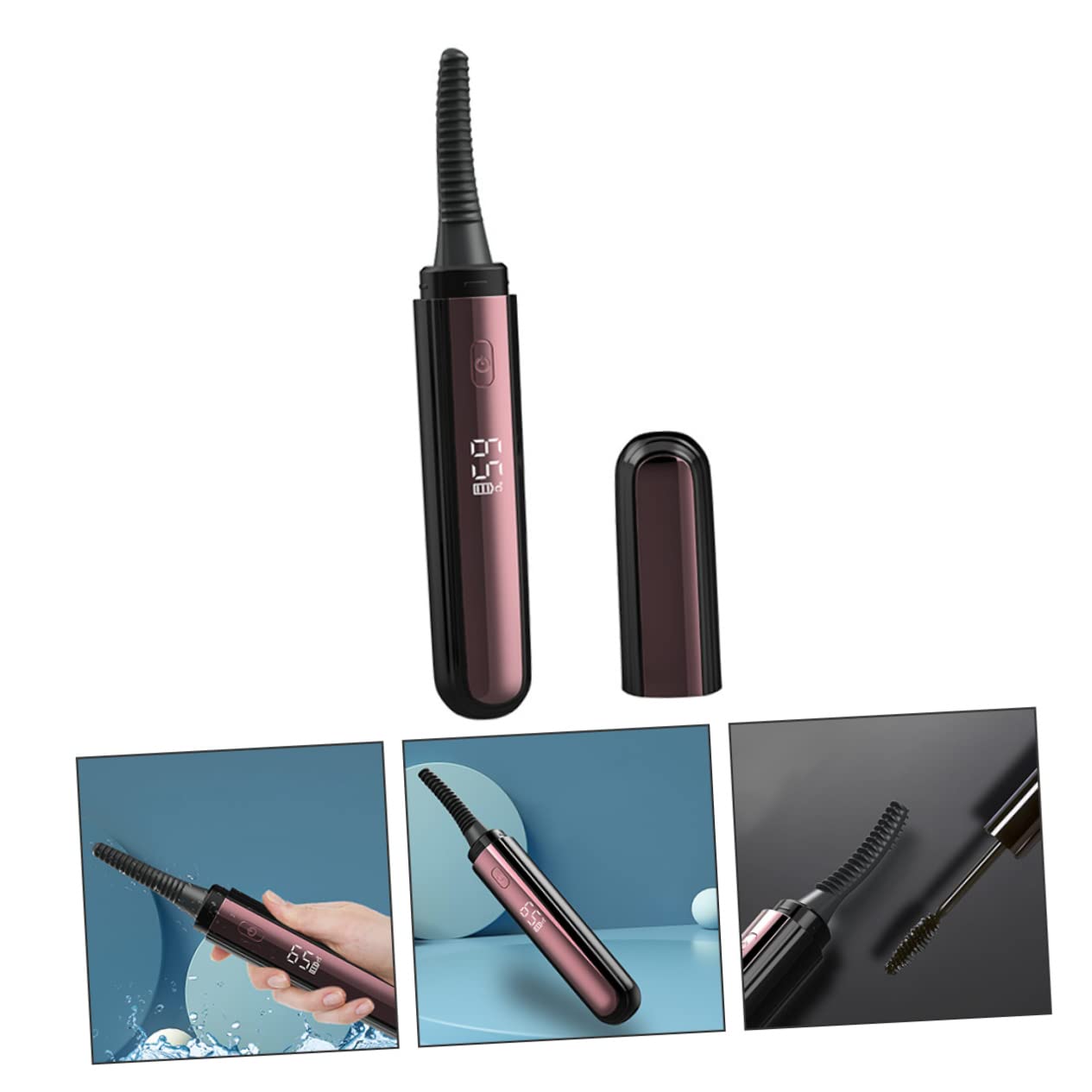 Rizador de Pestañas de Abs 360mah Eléctrico Recargable Negro