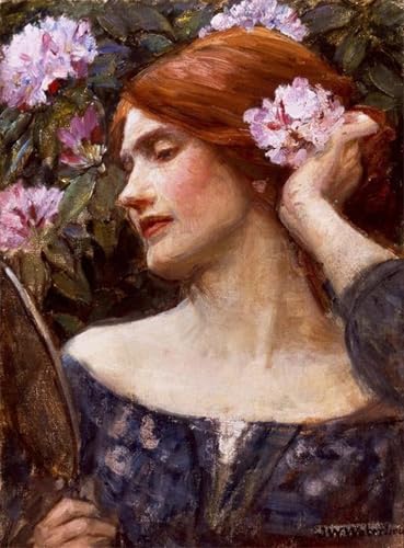 Affiche le sanctuaire de John William Waterhouse reproduction d'art mural retro chic 60x90cm